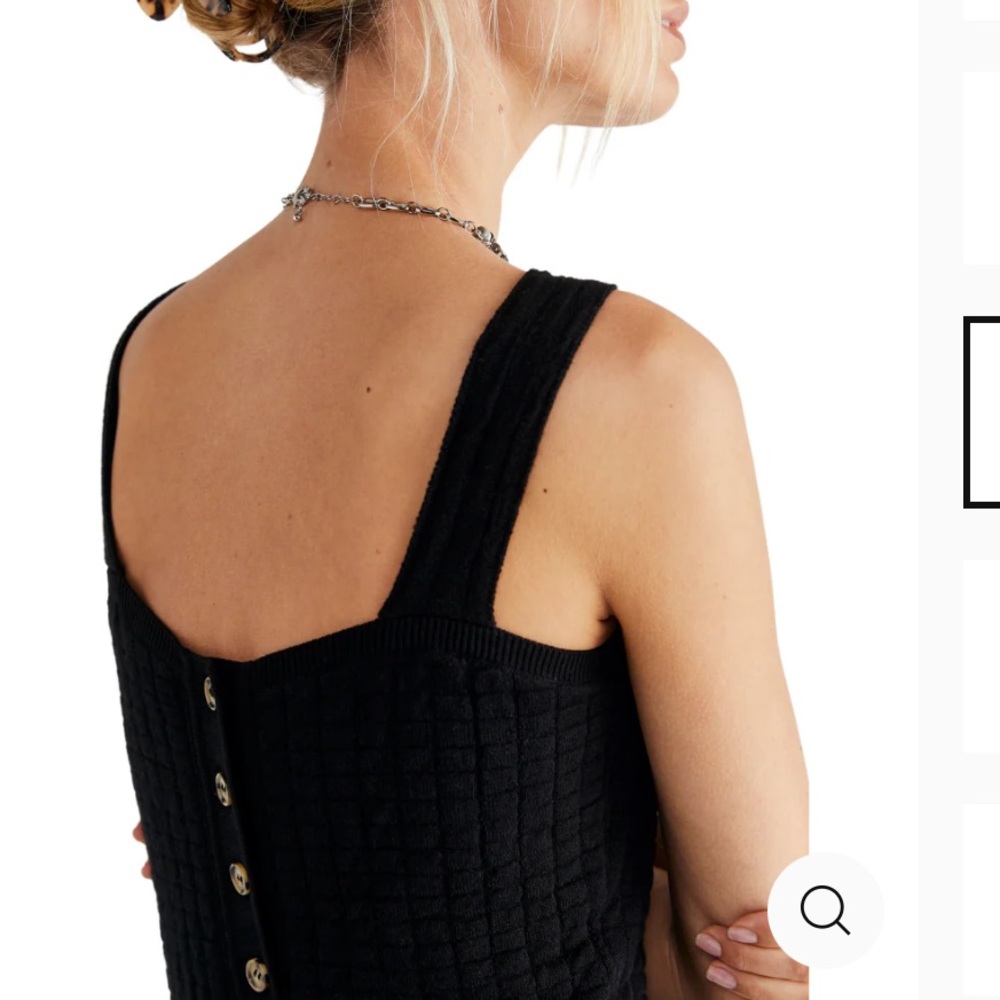 Free People Beach Short and Sweet Mini‎ Dress Black Textured Beach Dress Size XS - Picture 3 of 10